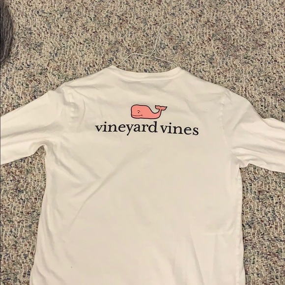white long sleeve vineyard vines shirt - Picture 3 of 4